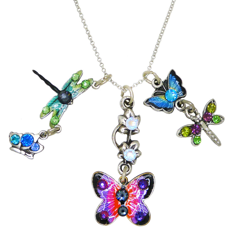 Anne Koplik Dragonfly Butterfly Charm Pendant Necklace Swarovski Crystals NSJ213FLY - ILoveThatGift