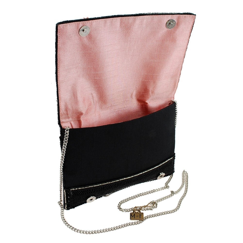 Mary Frances Oh La La Beaded Pink Poodle Paris Crossbody Clutch Handbag - ILoveThatGift