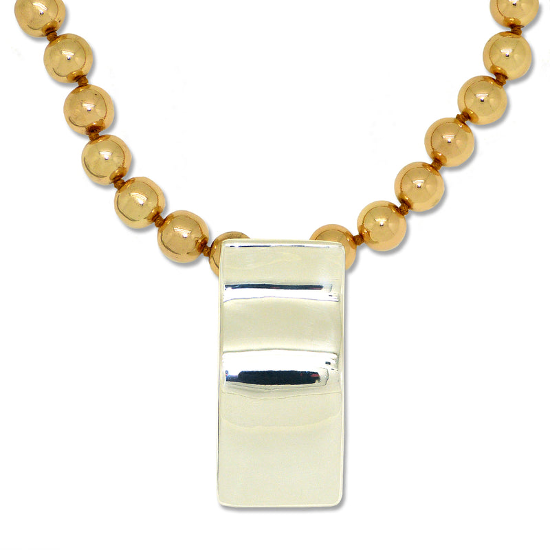 Simon Sebbag Gold Hematite with Sterling Silver Pendant Necklace PN348RGH - ILoveThatGift