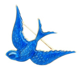 Anne Koplik Blue Bird of Happiness Bluebird Pin Brooch PN5254