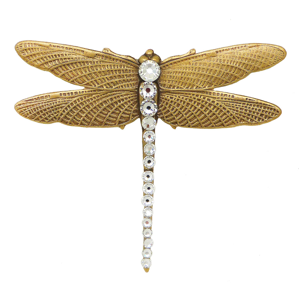 Anne Koplik Abella Dragonfly Pin Brooch with Swarovski Crystal PN5523CRY - ILoveThatGift