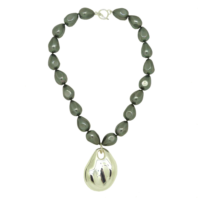 Rainbow Shell Pearl Nugget Sterling Silver Simon Sebbag Necklace Pendant PN593RSPN - ILoveThatGift