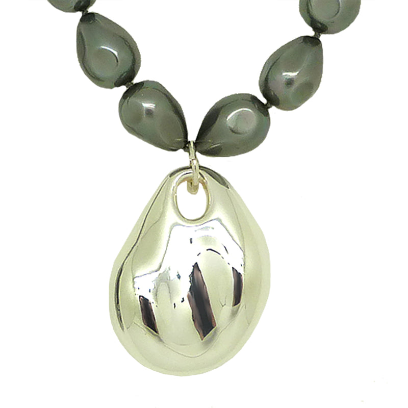 Rainbow Shell Pearl Nugget Sterling Silver Simon Sebbag Necklace Pendant PN593RSPN - ILoveThatGift