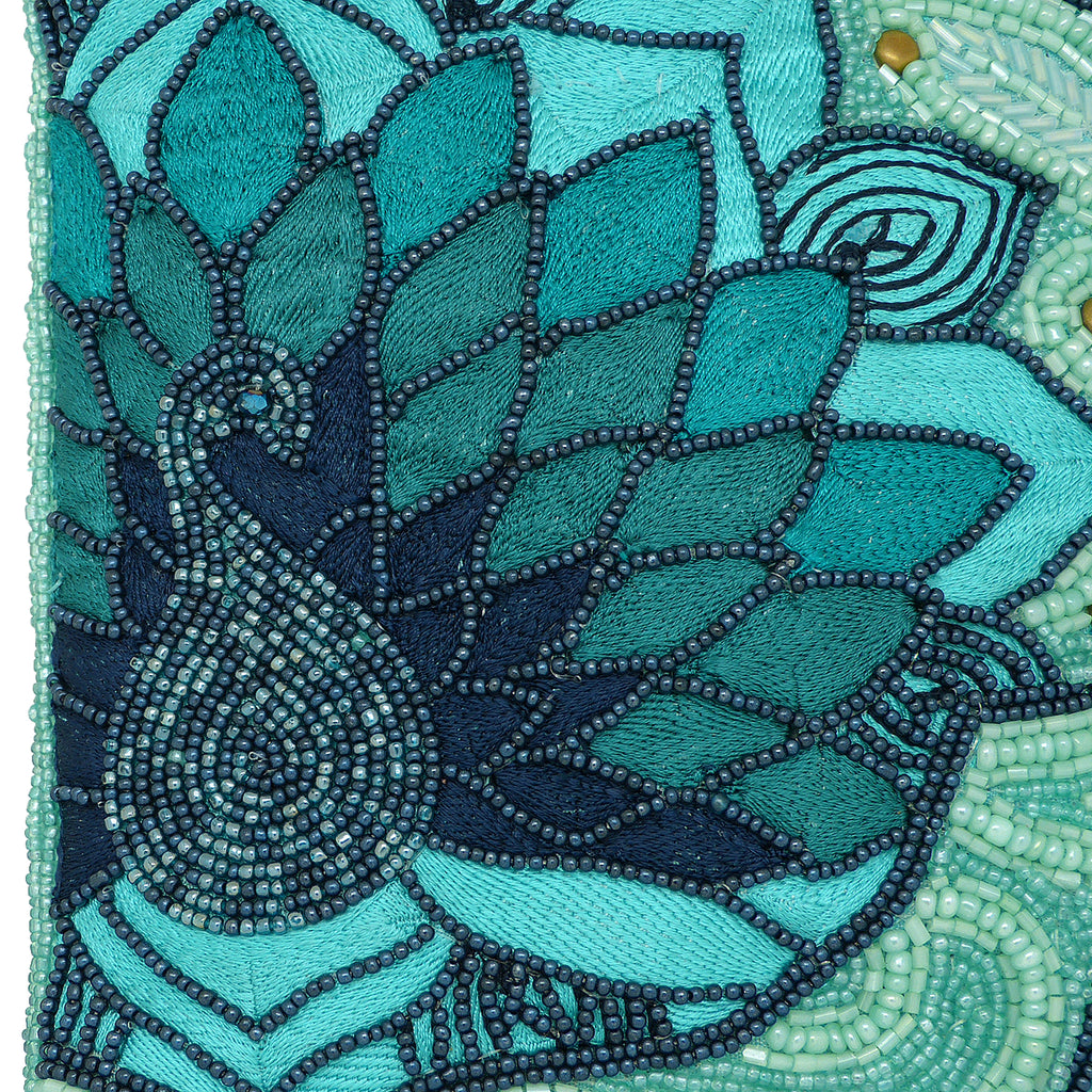 Mary Frances Palace Peacock Beaded Crossbody Handbag - ILoveThatGift
