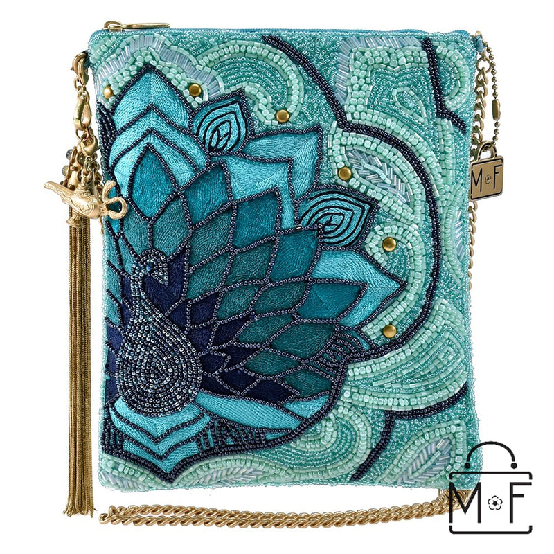 Mary Frances Palace Peacock Beaded Crossbody Handbag - ILoveThatGift