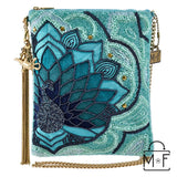 Mary Frances Palace Peacock Beaded Crossbody Handbag - ILoveThatGift