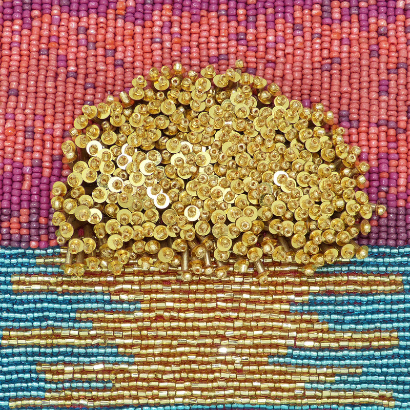 Mary Frances Paradise Found Beaded Sunset Cross Body Clutch Handbag - ILoveThatGift