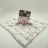 Blankets and Beyond Soft Pink Rose Elephant NUNU Baby Security Blanket