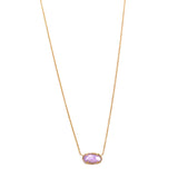 Kendra Scott Elisa Rose Gold Pendant Necklace In Pink Lilac Mother Of Pearl Ret $60 - ILoveThatGift