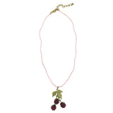 Raspberry Garnet 15" Pendant Pearl Necklace by Michael Michaud 8112 - ILoveThatGift