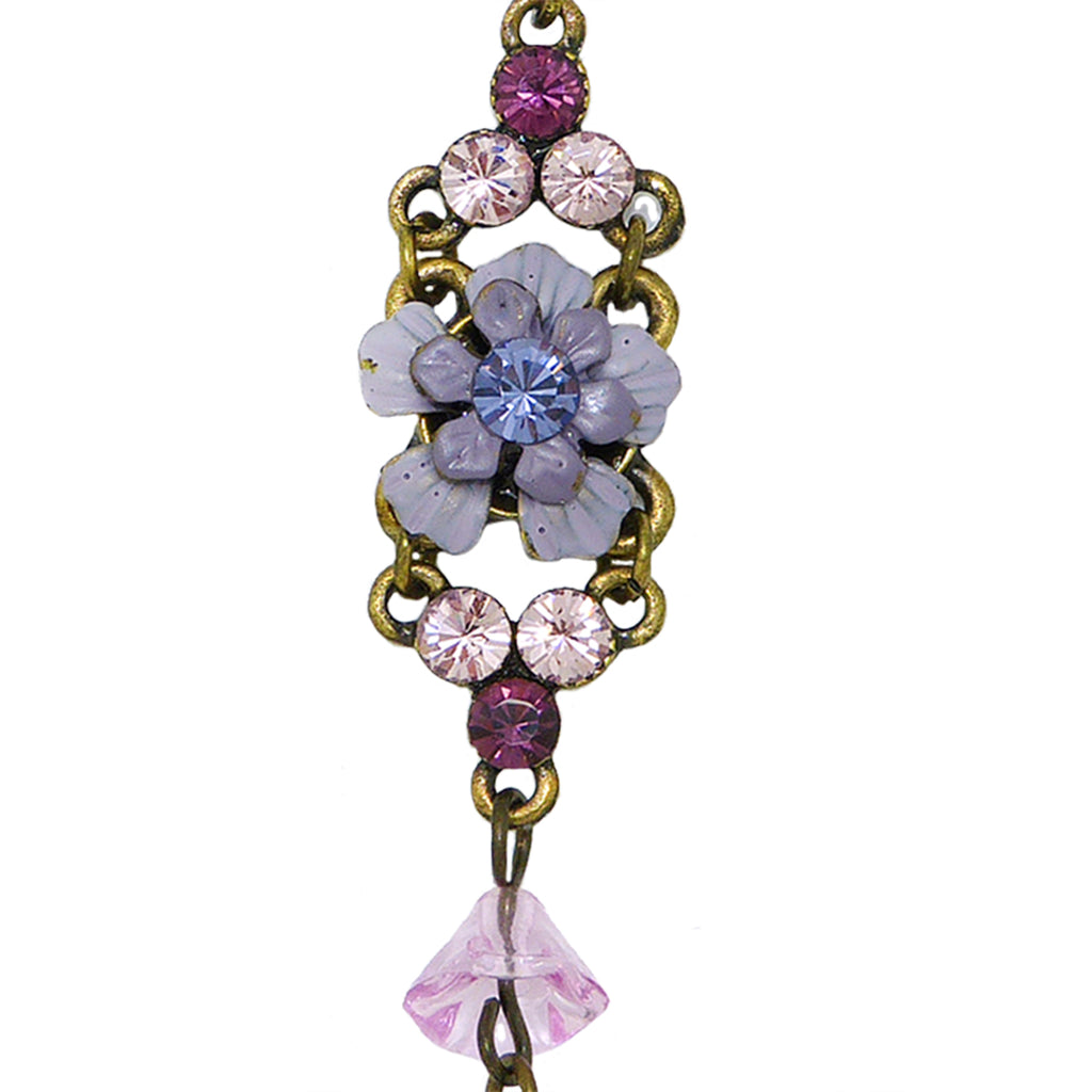Artisan Purple made with Swarovski Crystal Dangle Earrings Dangle Earrings Handcrafted - ILoveThatGift
