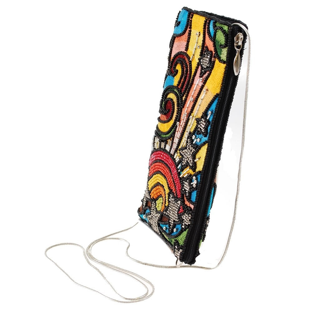 Mary Frances Rainbow Burst Beaded Embroidered Cross Body Phone Bag - ILoveThatGift