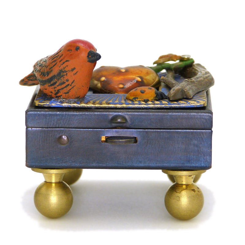 Mullanium Steampunk Wish Box Rust Bird Heart Handmade Artists Jim Tori Mullan - ILoveThatGift