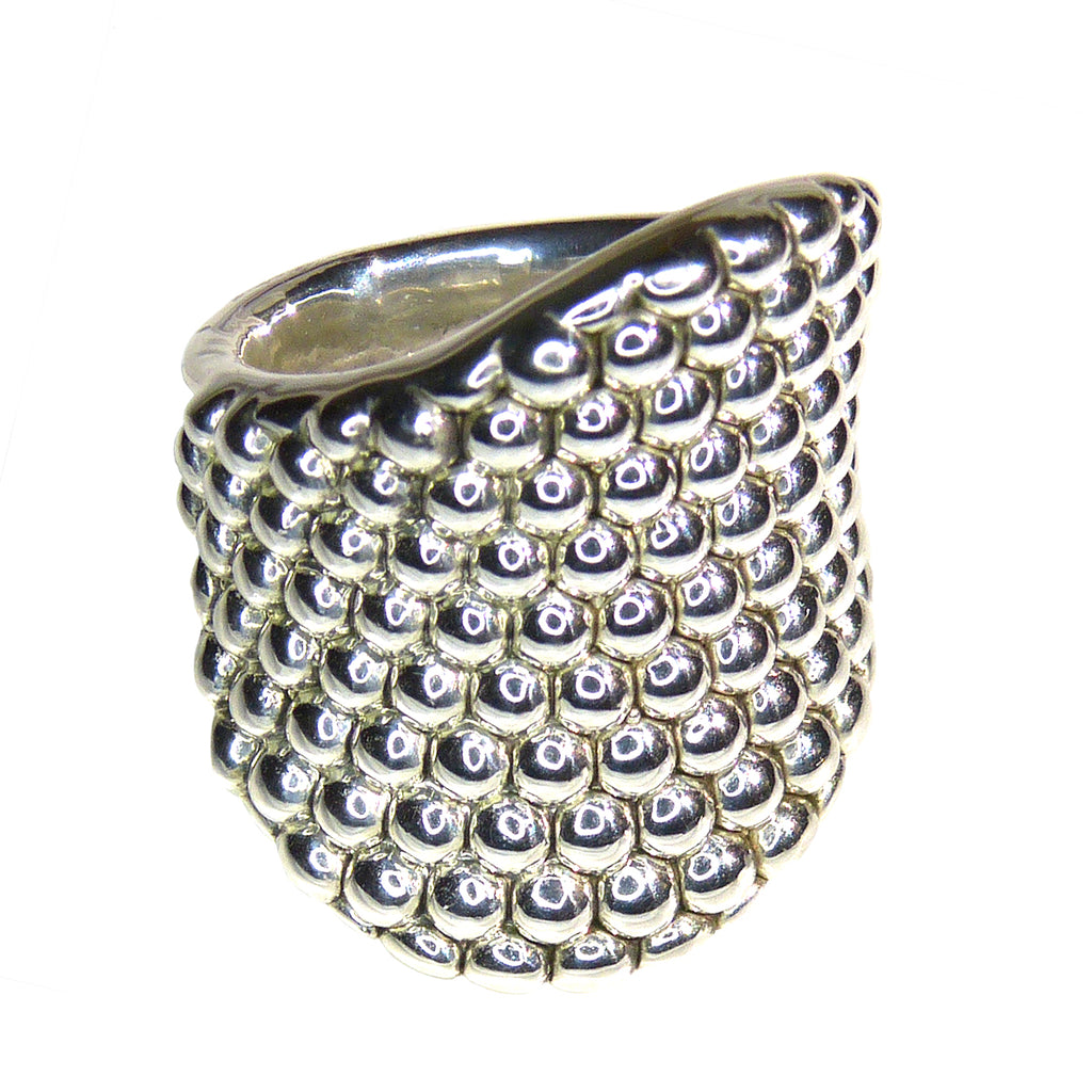 Simon Sebbag Sterling Silver 925 Silver Prosecco Wave Ring R179 Size 7 - ILoveThatGift