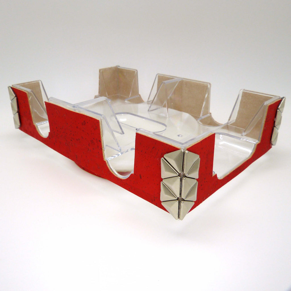 Custom Design Inspired Cork Decorated Canasta Spinning Tray - ILoveThatGift