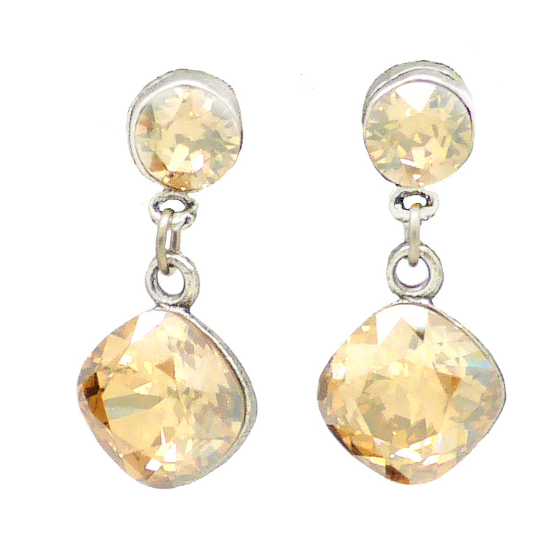 Anne Koplik Golden Shadow with Swarovski Crystal Teardrop Earrings worn DWTS ES8602CGS - ILoveThatGift