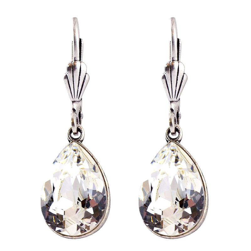 Anne Koplik Clear with Swarovski Crystal Teardrop Earrings as worn DWTS SSES7373CRY - ILoveThatGift