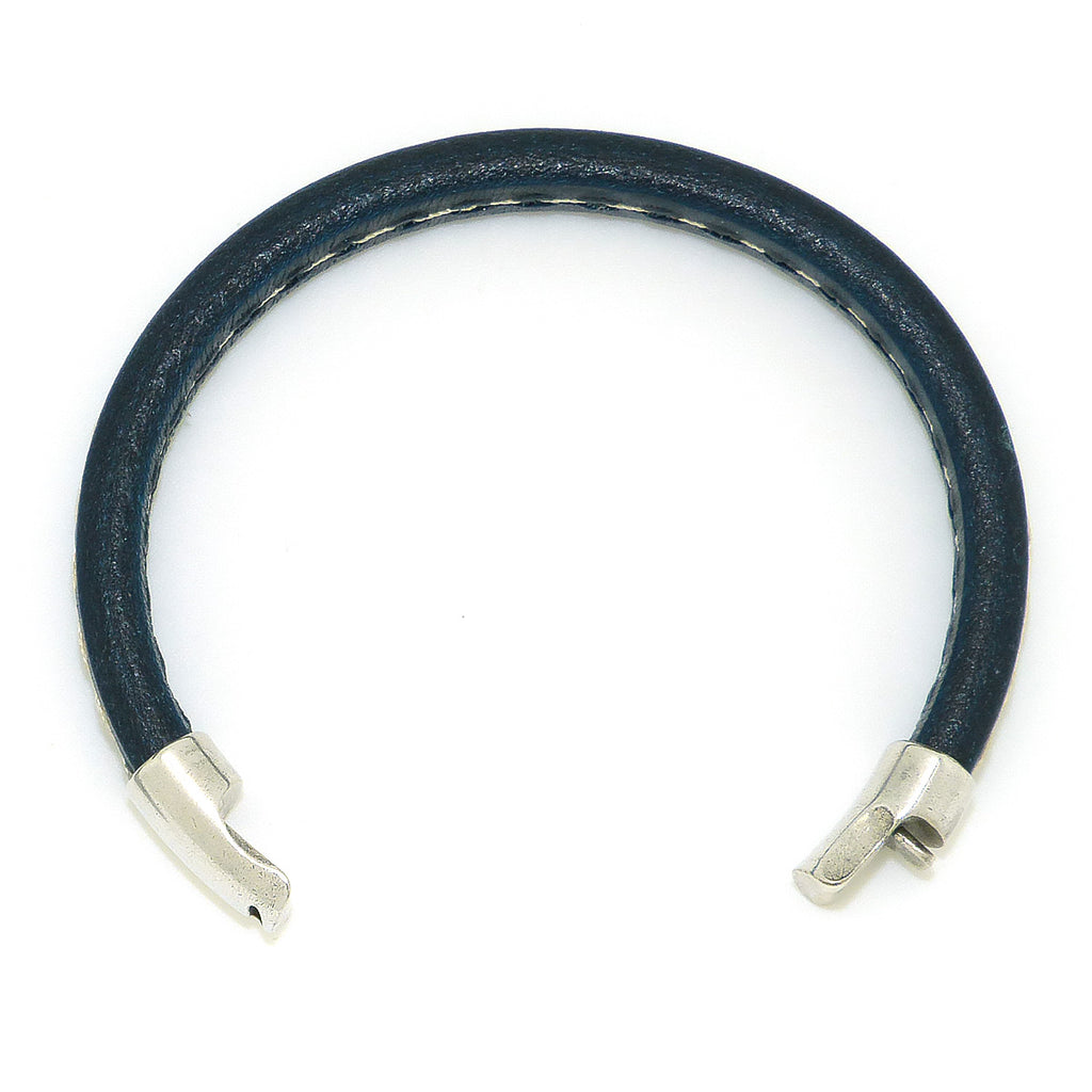 Gigi & Sugar Men's Blue Stitch Leather Bracelet Handmade - ILoveThatGift