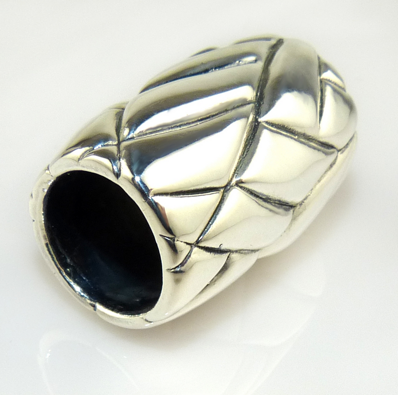 Simon Sebbag Braided Sterling Silver Slide Bead 268 for Leather Necklace - ILoveThatGift