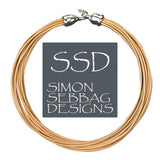 Simon Sebbag Leather Necklace Nude 17" Add Sterling Silver Slide - ILoveThatGift