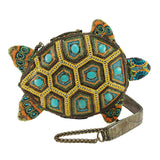Mary Frances Turtle By The Sea Beaded Crossbody Novelty Handbag 18-405 - ILoveThatGift