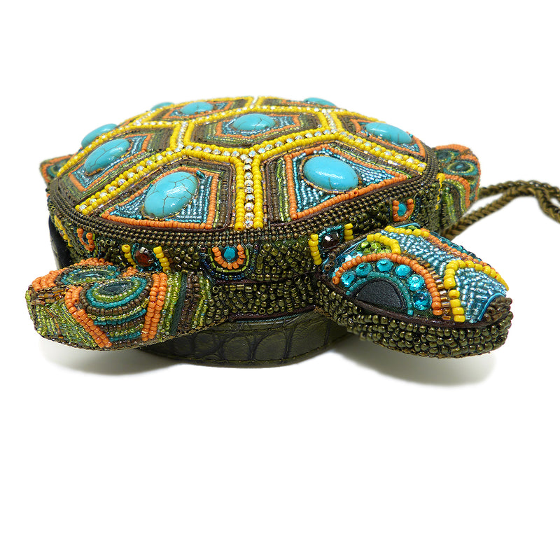 Mary Frances Turtle By The Sea Beaded Crossbody Novelty Handbag 18-405 - ILoveThatGift