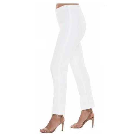 Lior Paris White Tapered Leg Stretch Pull On Sasha Pants Size 8 - ILoveThatGift