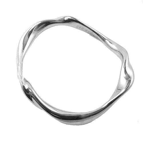Simon Sebbag Wavy Twisty Sterling Silver 925 Bracelet Bangle B1225 - ILoveThatGift