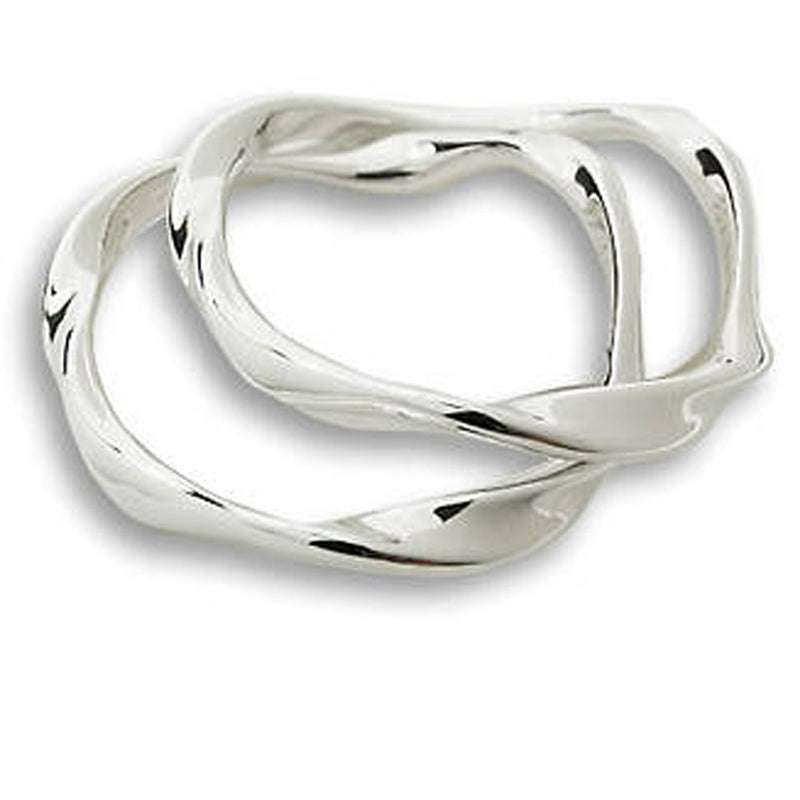 Simon Sebbag Wavy Twisty Sterling Silver 925 Bracelet Bangle B1225 - ILoveThatGift