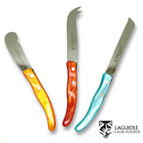 NEW Claude Dozorme Three Piece Laguiole Knife Gift Set Red Green Orange