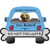 Dog On Board Colored Car Magnet Bichon Lab Bulldog Cockapoo Golden Lhasa