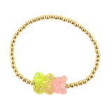 14K Gold Filled Ombre Gummy Bear Bracelet Kids & Adult by bara boheme