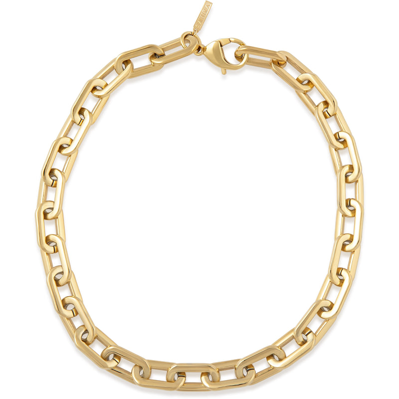 Jenna Link Paperclip Gold Link Necklace by Sahira - ILoveThatGift
