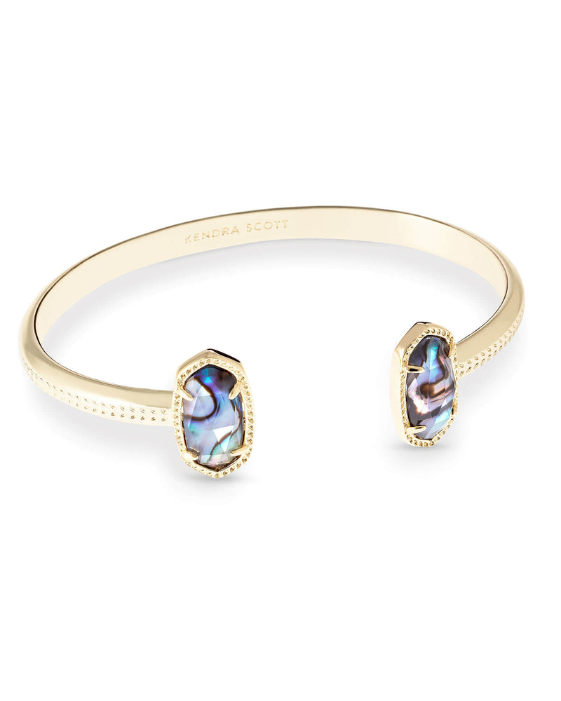 Kendra Scott Gold Elton Pinch Adjustable Cuff Bracelet in Abalone Shell Ret $65 - ILoveThatGift