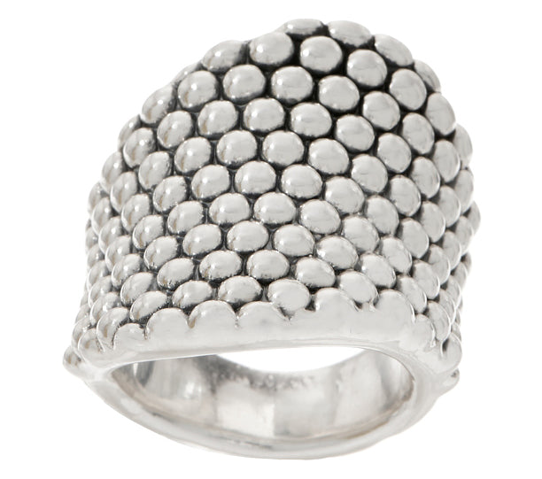 Simon Sebbag Sterling Silver 925 Silver Prosecco Wave Ring R179 Size 7 - ILoveThatGift