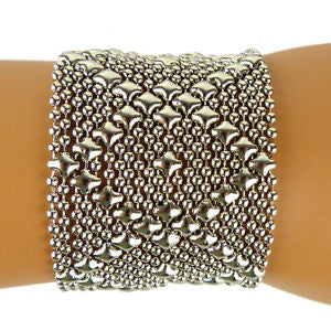 Sergio Gutierrez Liquid Metal Cuff Bracelet B10 7.0 " SG Mesh - ILoveThatGift
