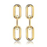 Jenna Link Paperclip 18K Gold Link Earrings by Sahira - ILoveThatGift