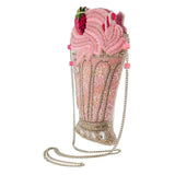 Mary Frances Shake It Up Beaded Strawberry Milkshake Crossbody Handbag BAG S001-578 - ILoveThatGift