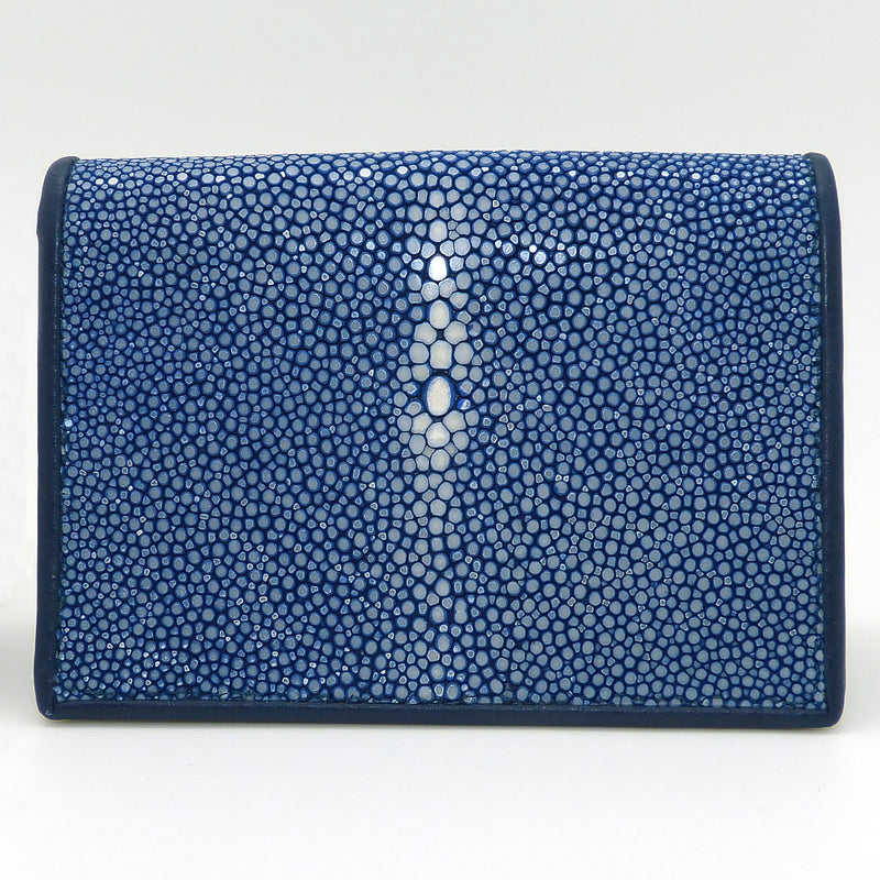 Blue Leather Stingray Business Credit Card Case - ILoveThatGift