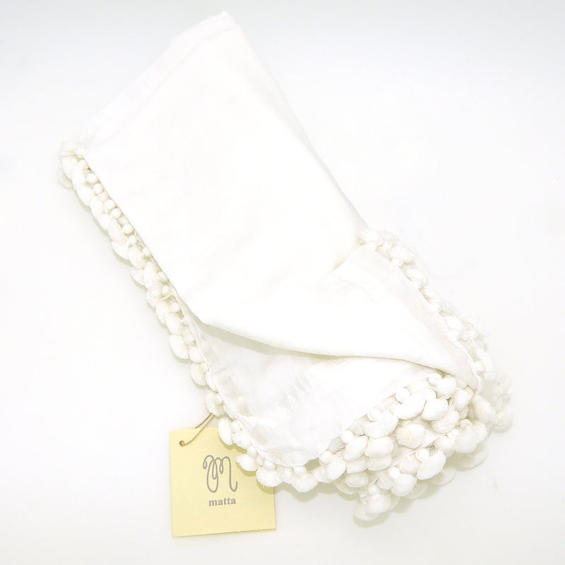 Matta NY Dupatta Shawl Scarf White Large 100 x 200 cm - ILoveThatGift